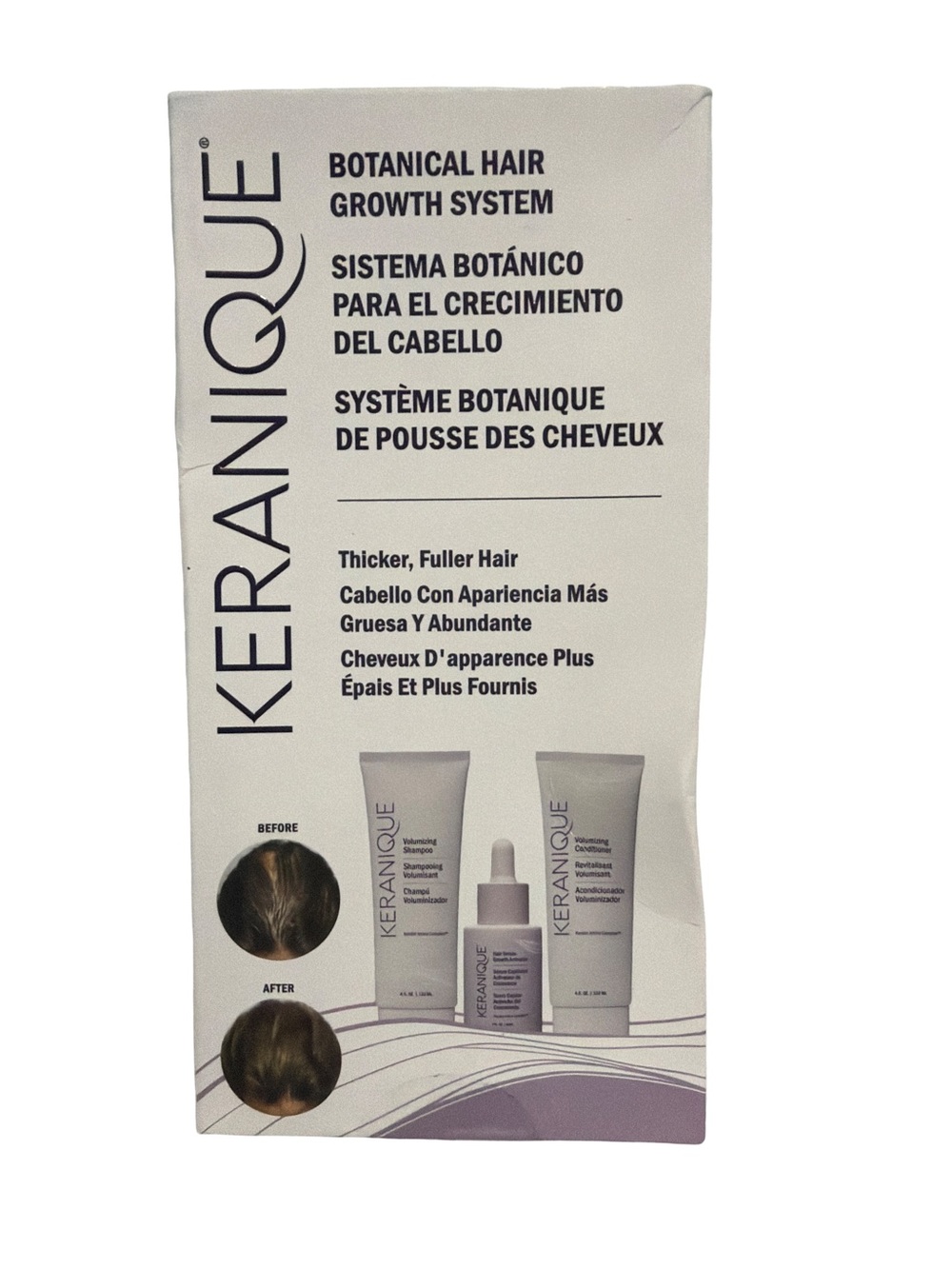 Keranique Botanical Hair Growth System - Cream/Purple